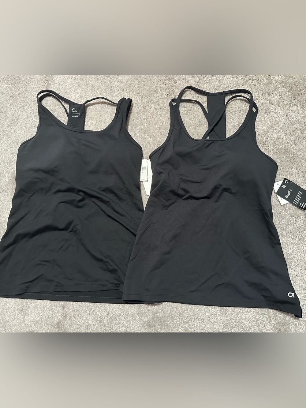 Gapfit Black Racerback Strappy Active Tank Tops